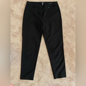 Cropped Black Work Pant
